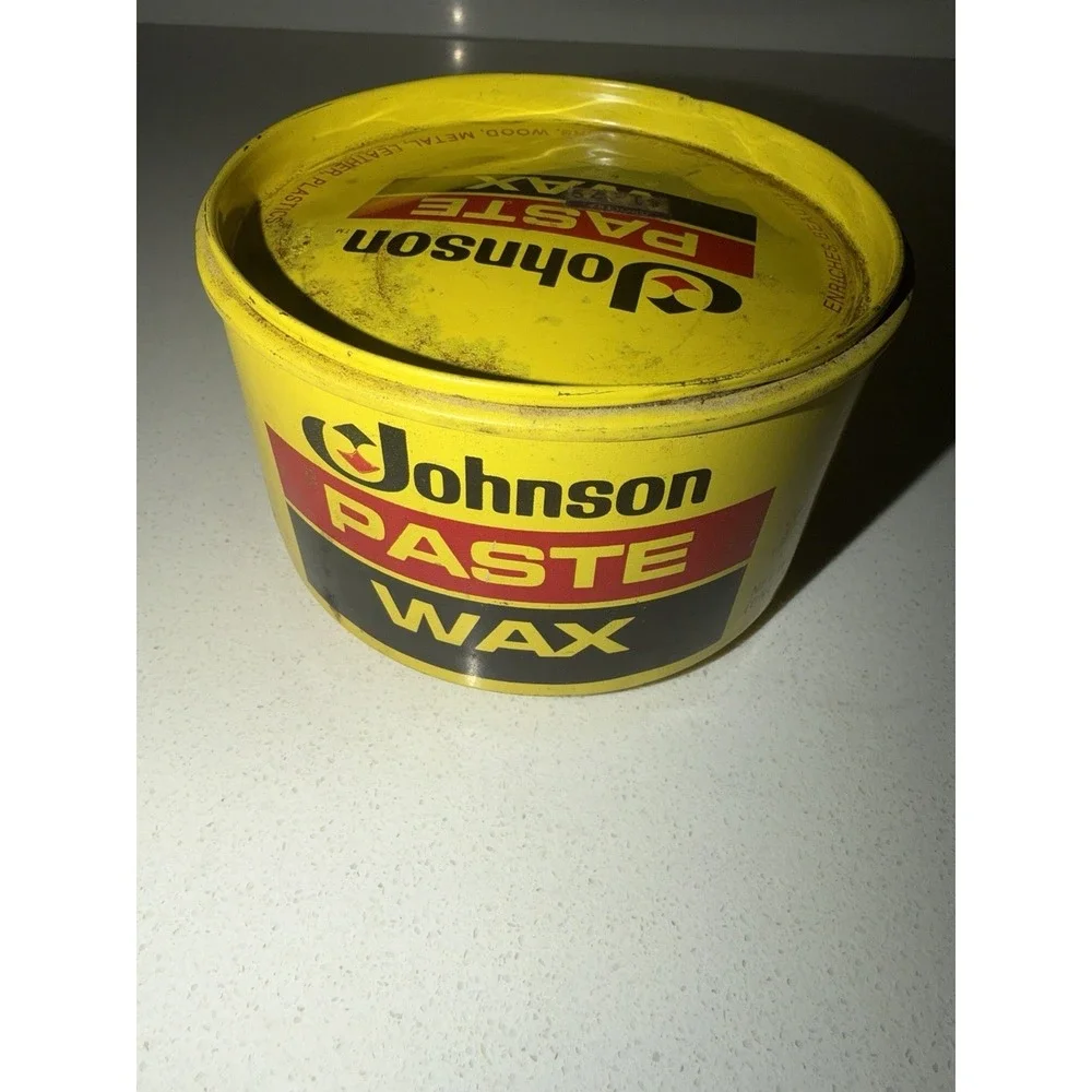 SC Johnson Paste Wax 16 oz. Metal Can Nearly Full Weighs 1.07 Pounds